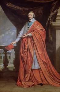 Porträtt av Armand-Jean du Plessis, kardinal Richelieu (1585-1642)